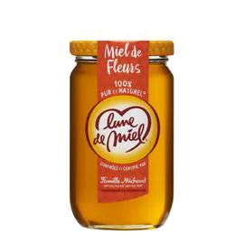 LUNE DE MIEL Miel de fleurs 375g