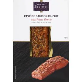 MONOPRIX GOURMET Pavé de saumon mi-cuit aux épices douces 120g