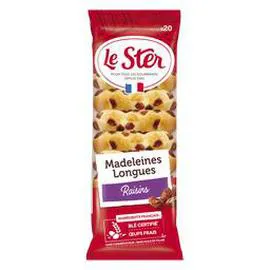 LE STER Madeleine longues Raisins - x20 250g
