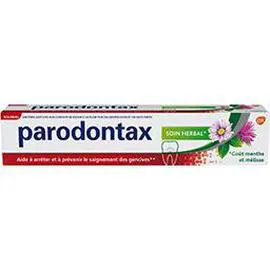 PARODONTAX Dentifrice Soin Herbal goût menthe et mélisse 75ml