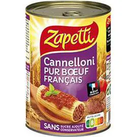 ZAPETTI Cannelloni pur boeuf français 400g