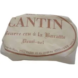 MARIE-ANNE CANTIN Beurre Demi-Sel Cru à la Baratte 125g