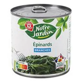 MARQUE REPÈRE, NOTRE JARDIN Epinards branches 265g