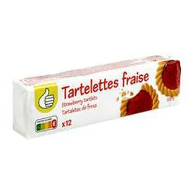AUCHAN, POUCE Tartelettes à la fraise 200g