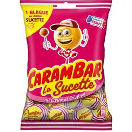 CARAMBAR Bonbon sucette caramel 156g
