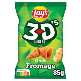 LAY'S, 3D's Biscuits apéritifs saveur fromage 85g