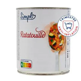 CARREFOUR SIMPL Légumes cuisinés ratatouille 750g
