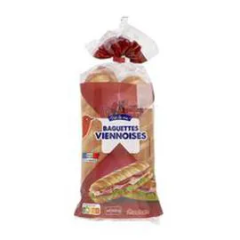 AUCHAN Baguettes viennoises nature 340g