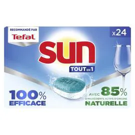  Capsules Lave Vaisselle Tout en 1 SUN x24