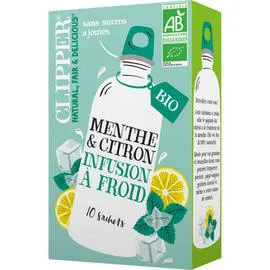 CLIPPER CLIP Infusion froide citron menthe bio 27g