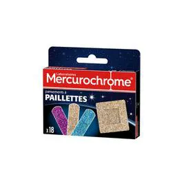 MERCUROCHROME Mercurochrome Pansements Paillettes x18