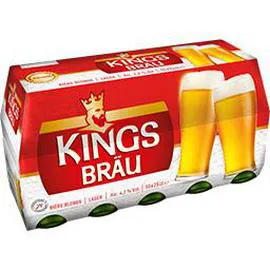 KINGSBRÄU Bière Blonde - Lager 10x25cl