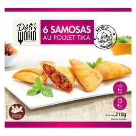 DELI'S WORLD Samosas au poulet Tika 210g