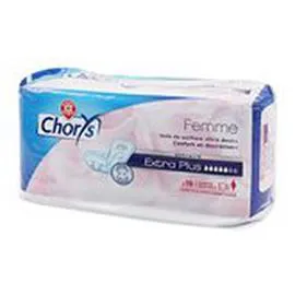 MARQUE REPÈRE, CHORYS Serviette incontinence Extra plus - x16 x16