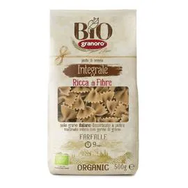 GRANORO Pâtes farfalle blé complet bio 500g