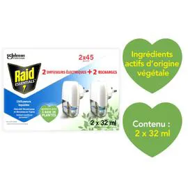 RAID Diffuseur insecticide anti-moustiques électrique 64ml