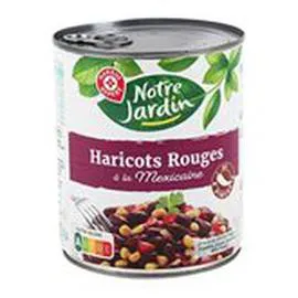 MARQUE REPÈRE, NOTRE JARDIN Haricots rouges A la mexicaine 800g