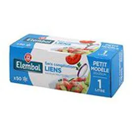 MARQUE REPÈRE, ELEMBAL Sacs congélation Petit modèle x50 x50