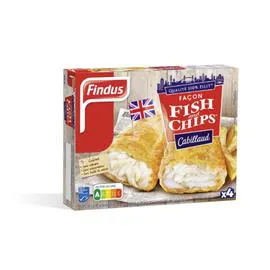 FINDUS Filet de Cabillaud façon Fish and Chips 400g