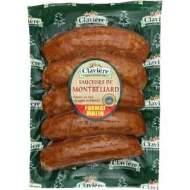 CLAVIÈRE Saucisses de Montbéliard 5x90g