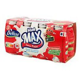 MARQUE REPÈRE, DÉLISSE Yaourts à boire Fraise 8x100g
