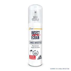 COOPER, INSECT ECRAN Répulsif tiques, moustiques, phlébotomes 100ml