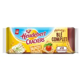 LU, HEUDEBERT Biscuits apéritifs au blé complet 250g