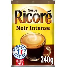 NESTLÉ, RICORÉ Café Soluble Chicorée Noir Intense 240g