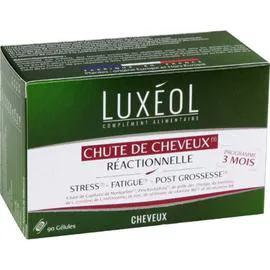 LUXÉOL Complément alimentaire chute cheveux réactionnelle x90
