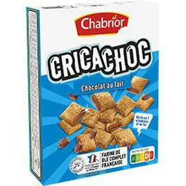 CHABRIOR Céréales Crica Choc chocolat au lait 400g