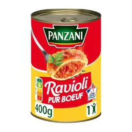 PANZANI Plat cuisiné ravioli pur boeuf 400g