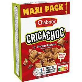 CHABRIOR Céréales Crica Choc' chocolat noisette 900g