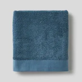 MONOPRIX Monoprix Maison Maxi Drap de Bain, Couleur Tempête, Coton Bio l'unité