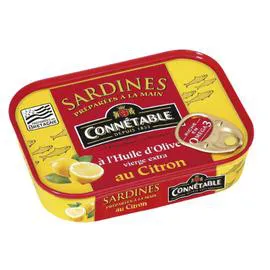 CONNÉTABLE Sardines à l'huile d'olive citron 135g
