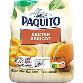 PAQUITO Nectar d'abricot 4x20cl