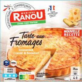 MONIQUE RANOU Tarte aux 3 fromages - emmental, comté et beaufort 400g