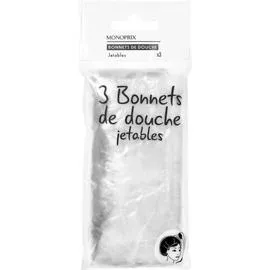 MONOPRIX Monoprix Bonnets de Douche Jetables x3