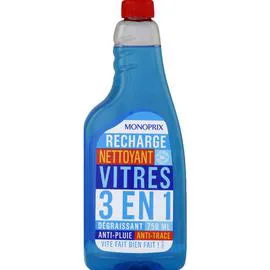 MONOPRIX Recharge Nettoyant Vitres 3 en 1 749ml