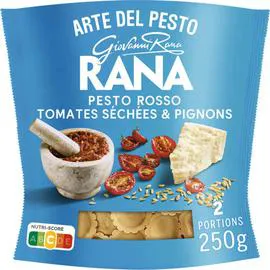 RANA Pâtes Fraîches Girasoli Pesto Rosso Tomates séchées et Pignons 250g