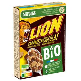 NESTLÉ, LION Céréales Bio Caramel et Chocolat 400g