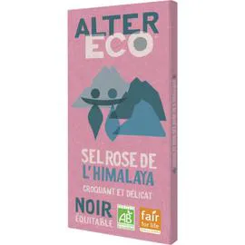 ALTER ECO Chocolat bio noir à la pointe de sel 100g