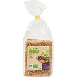 CARREFOUR BIO Crackers bio olive romarin 200g