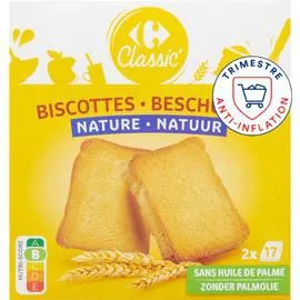 CARREFOUR CLASSIC' Biscottes nature 300g