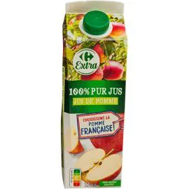 CARREFOUR EXTRA Jus de pomme 100% pur jus 1l