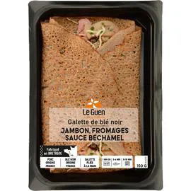 LE GUEN Galette de blé noir jambon fromages & sauce béchamel 150g