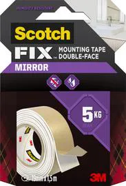 3M, SCOTCH Double face miroirs 1,50 m x 19 mm 1,5m