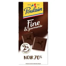 POULAIN Chocolat noir fine & gourmande 100g