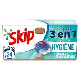 SKIP Lessive Capsule 3En1 Hygiène x24