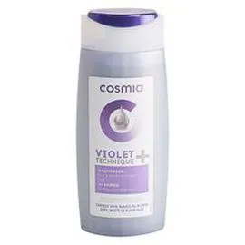 AUCHAN, COSMIA Violet technique + shampooing aux pigments violets pour cheveux gris blancs ou blonds 250ml