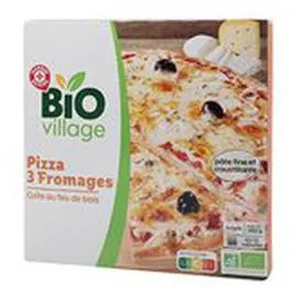 MARQUE REPÈRE, BIO VILLAGE Pizza Bio 3 fromages 380g